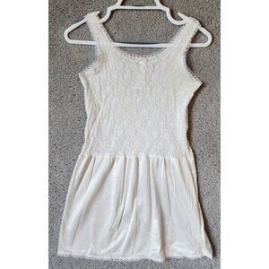 Vintage Her Majesty Women's Sleeveless Lace/Satin Slip Dress Balletcore Size XS